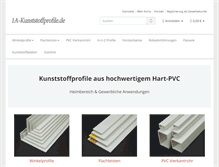 Tablet Screenshot of 1a-kunststoffprofile.de